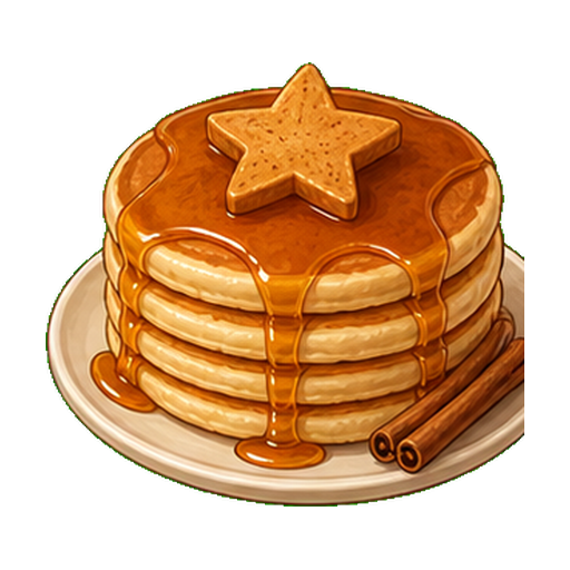 Cinnamon Star Pancakes