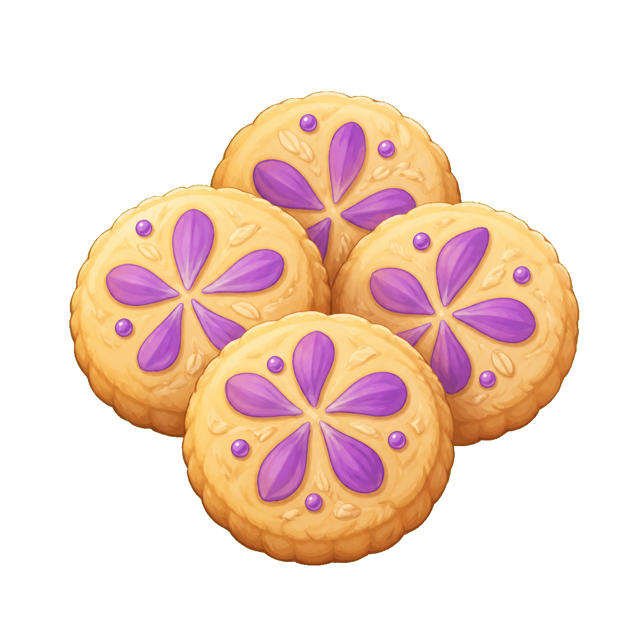 Violet Barley Biscuits