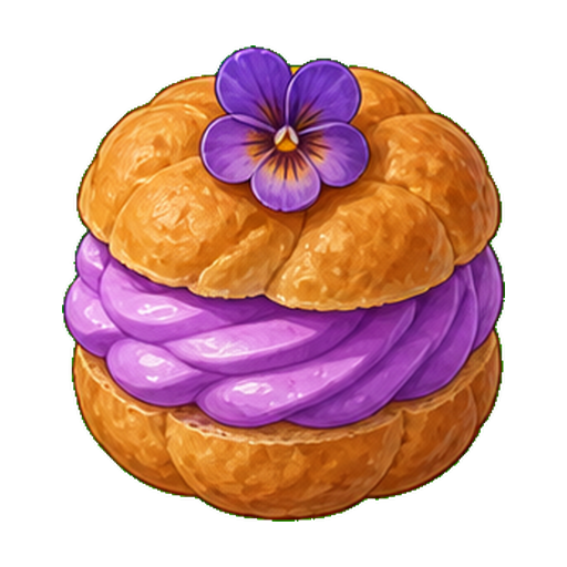 Violet Cream Puff
