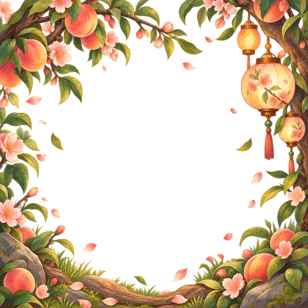 Peach Lantern Foreground