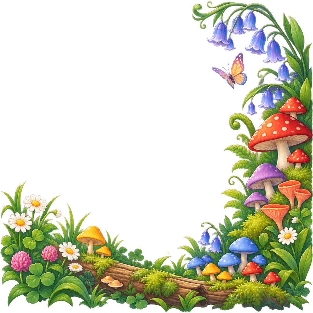 Rainbow Mushroom Foreground