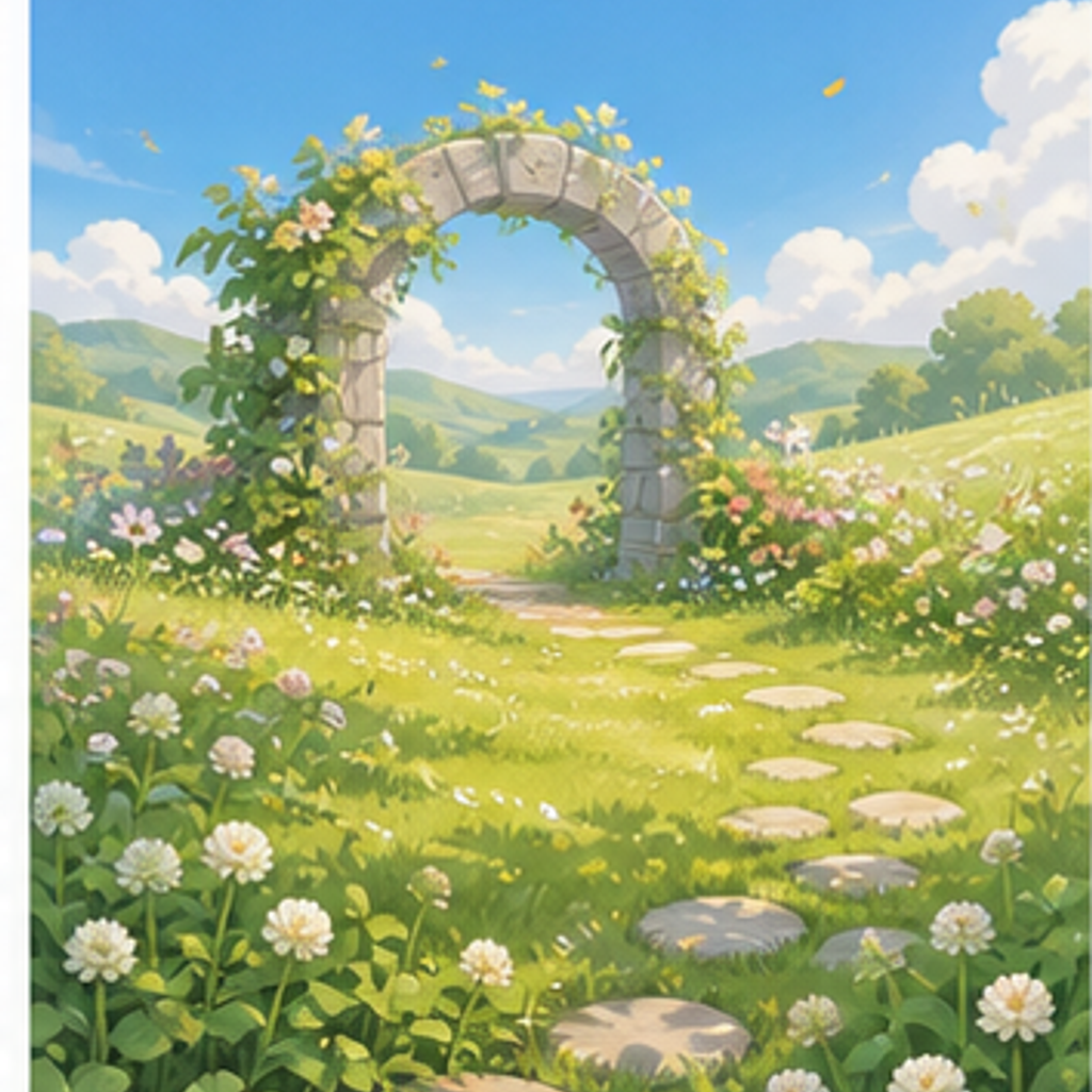 Sunlit Clover Arch