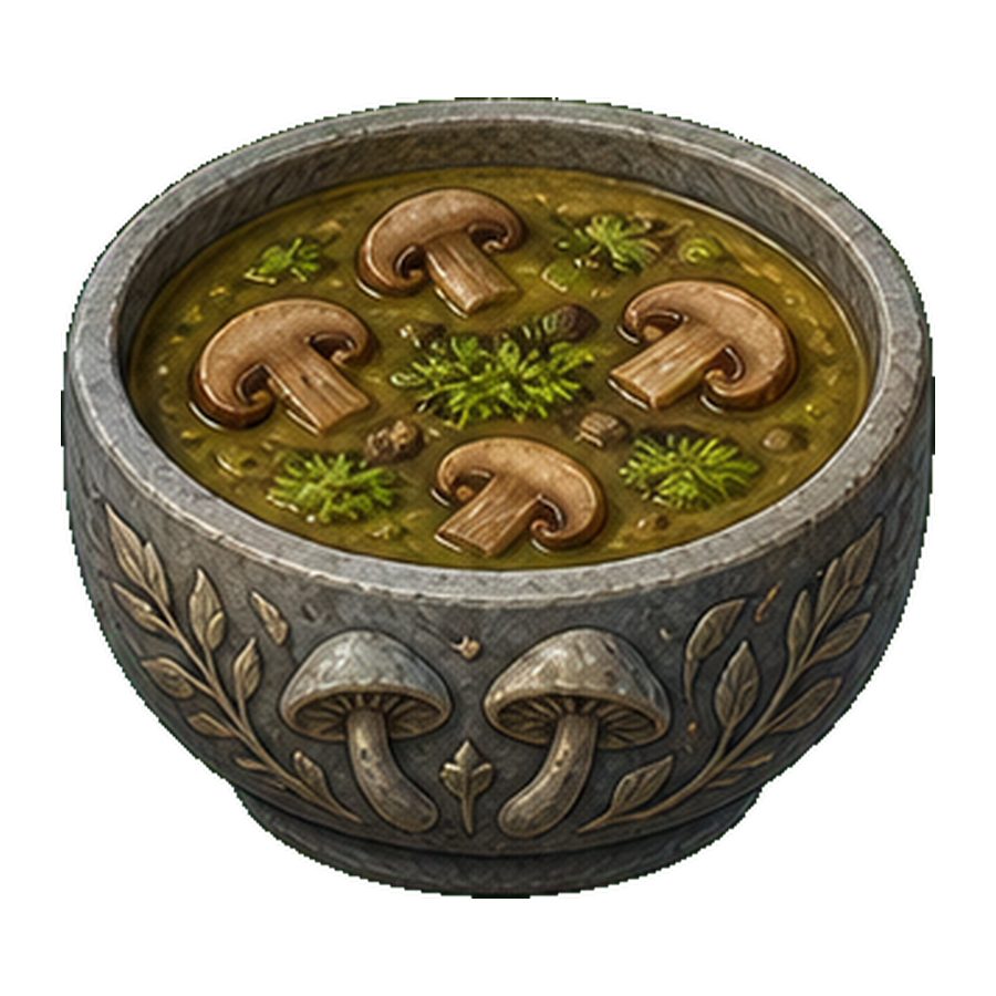 Mosscap Mushroom Soup