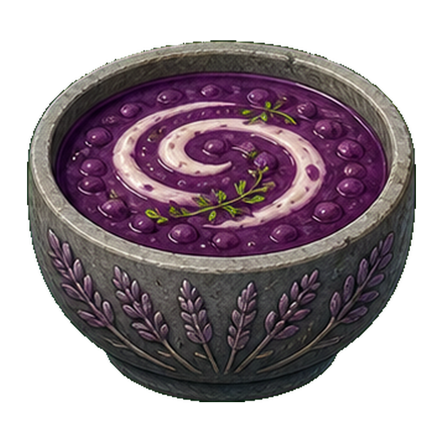 Violet Lentil Soup
