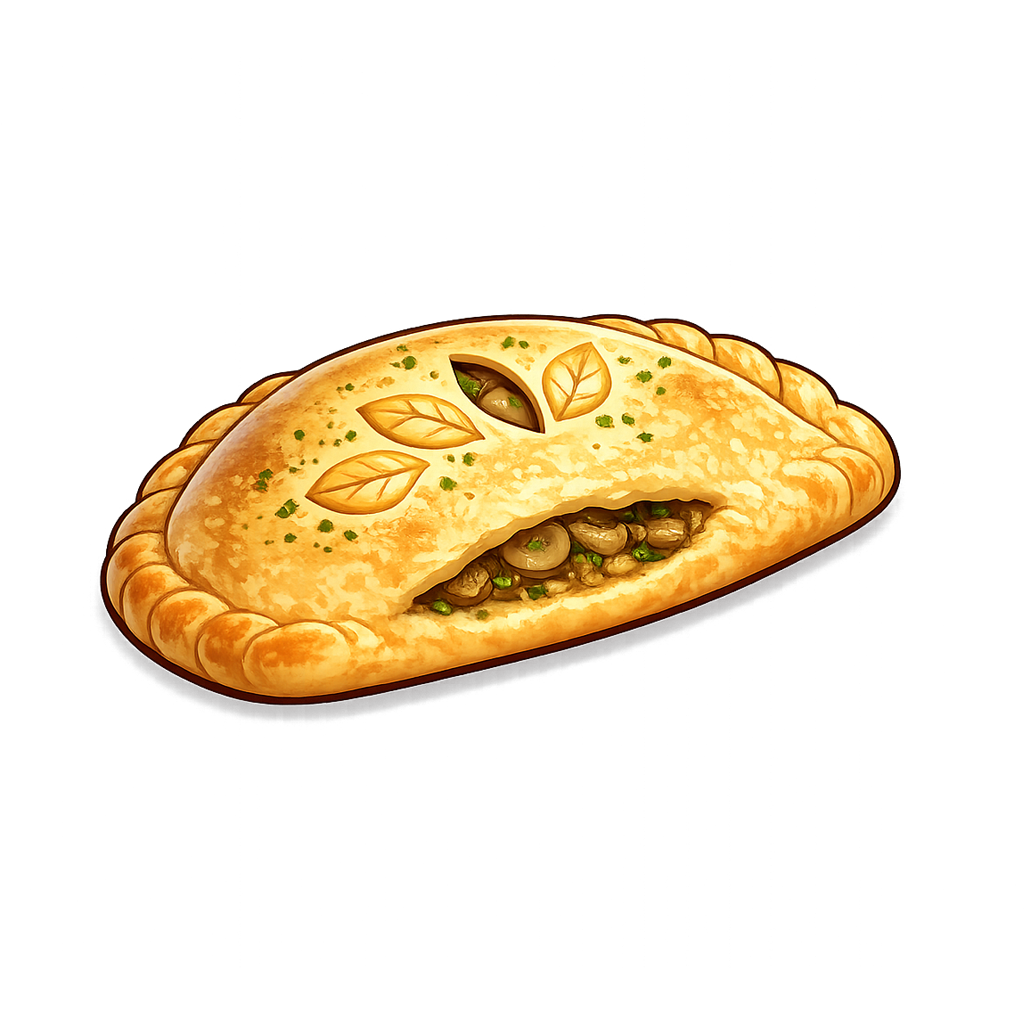 Herb Mushroom Hand Pie