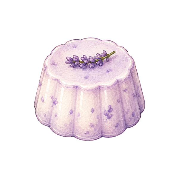 Lavender Milk Pudding
