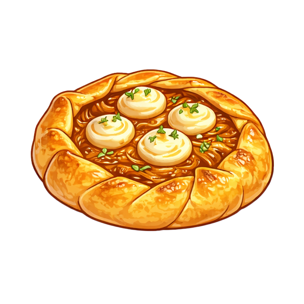 Onion Goat Cheese Galette