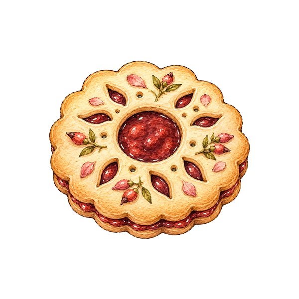 Rosehip Jam Biscuit