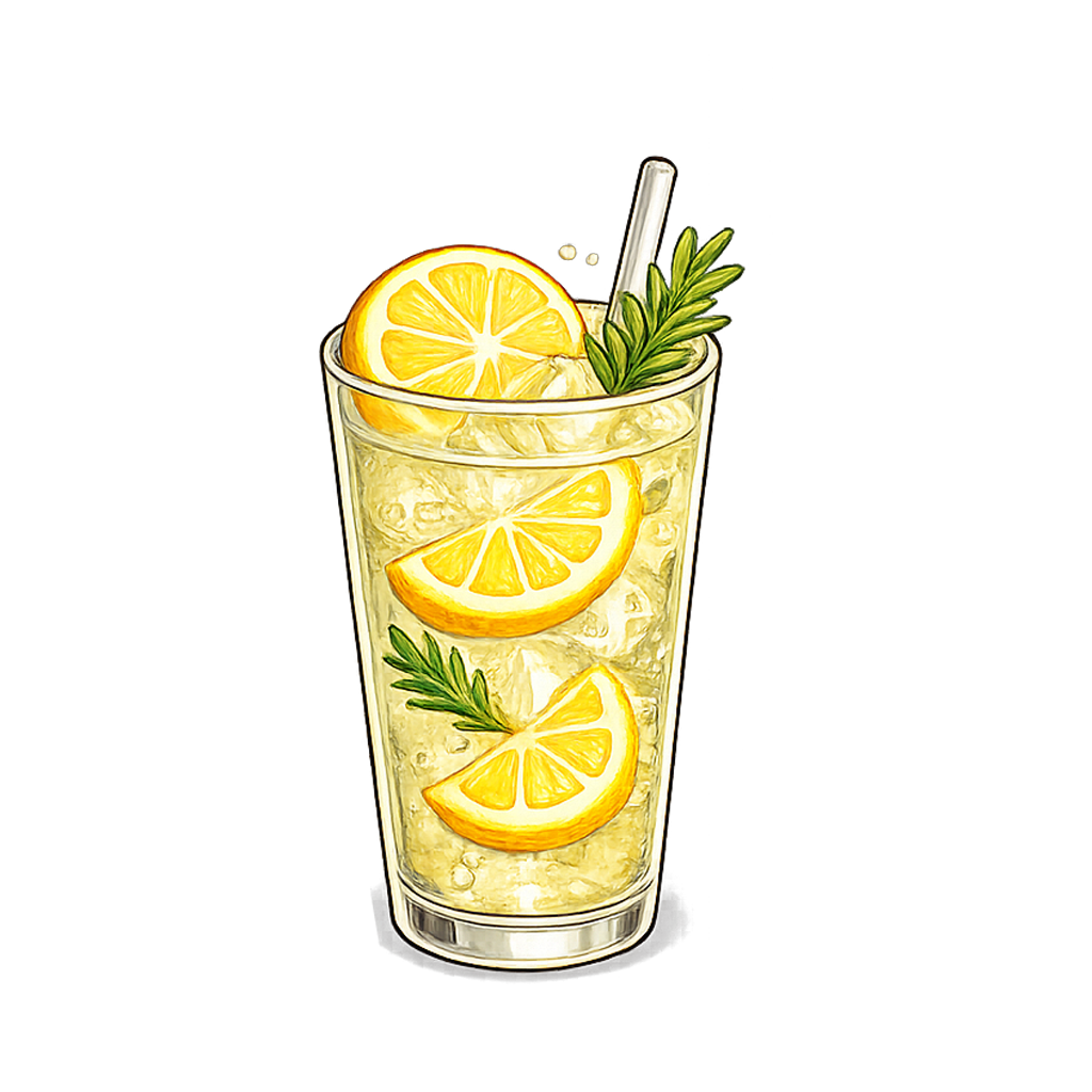 Rosemary Lemon Fizz