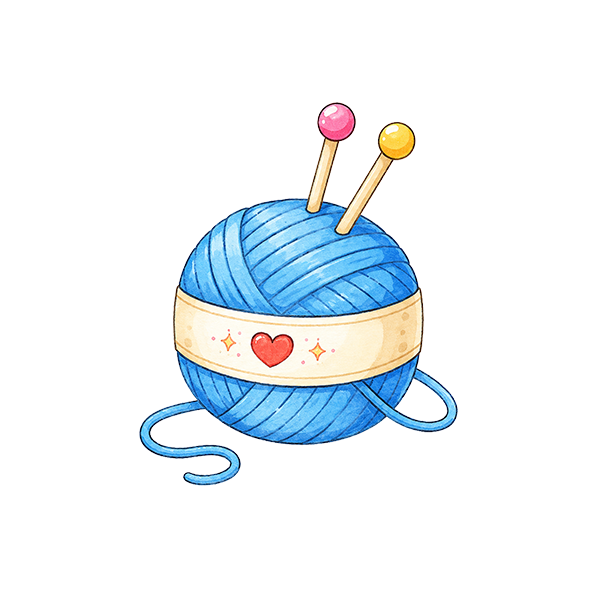 Blue Ball of Yarn
