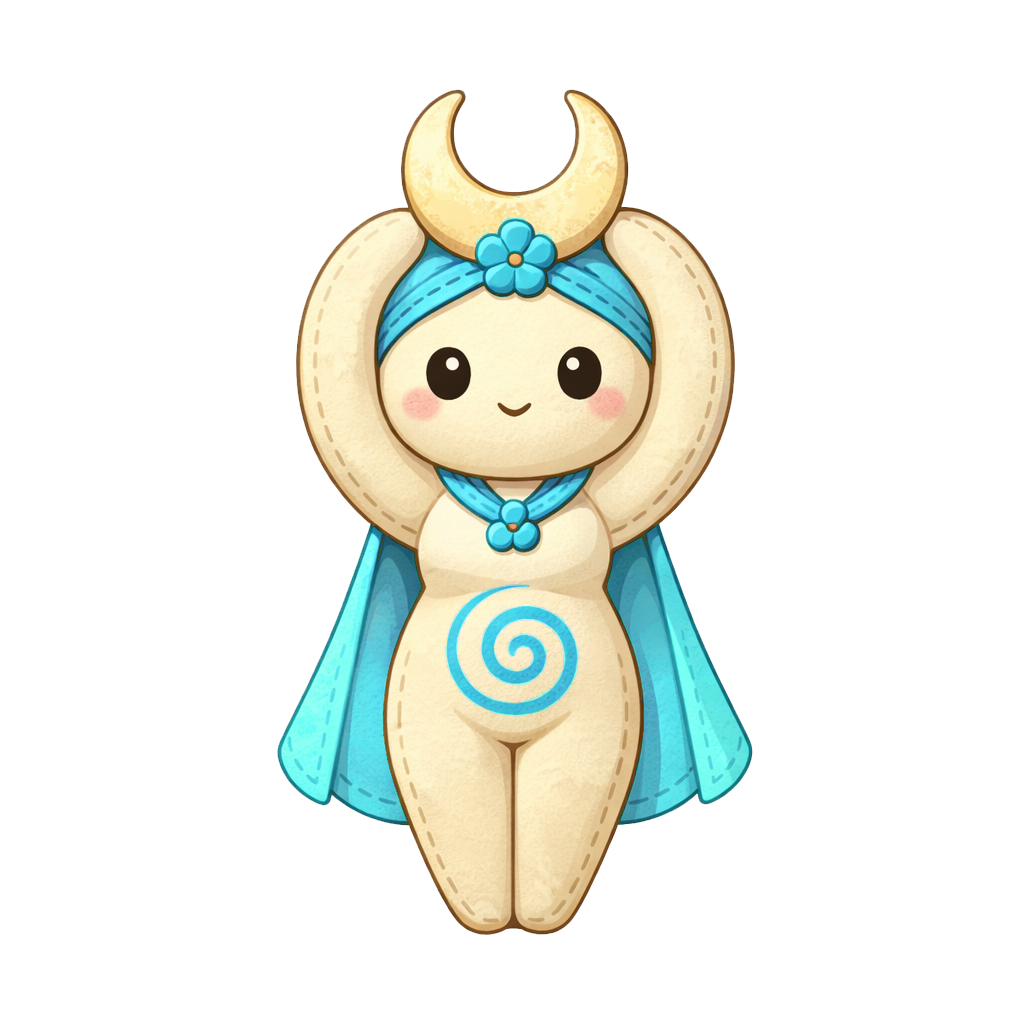 Blue Spiral Goddess Plushie