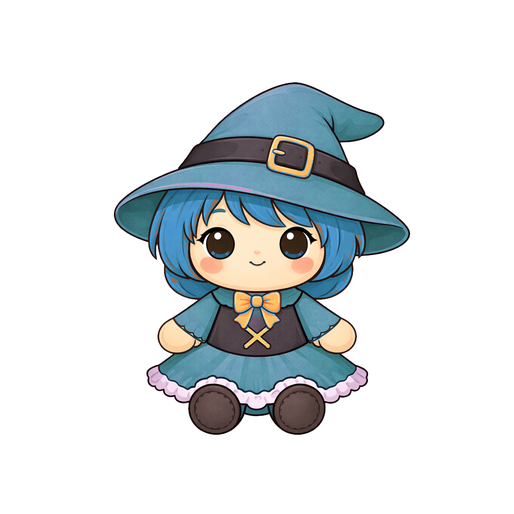 Blue Witch Doll