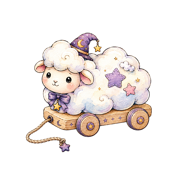 Cloud Sheep Pull Along