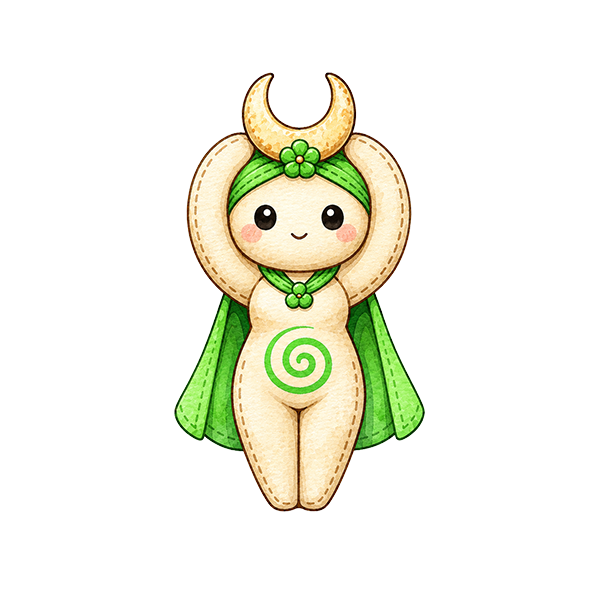 Green Spiral Goddess Plushie