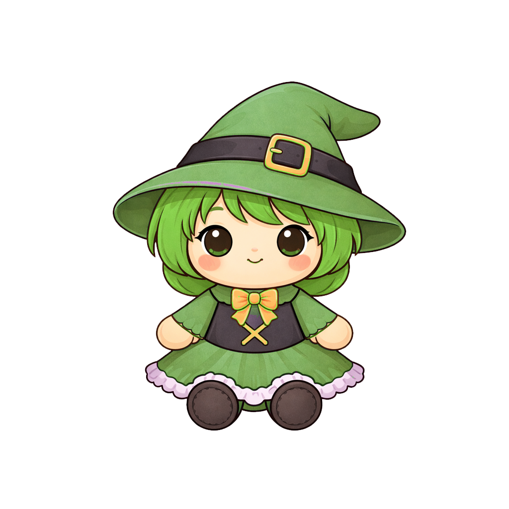 Green Witch Doll