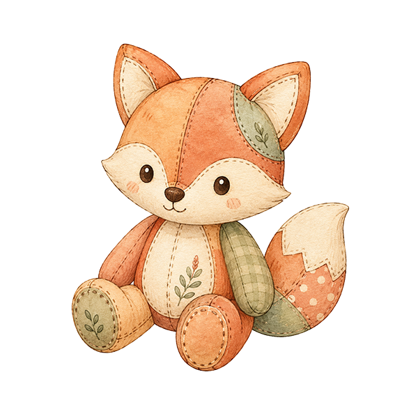 Patchwork Fox Plushie