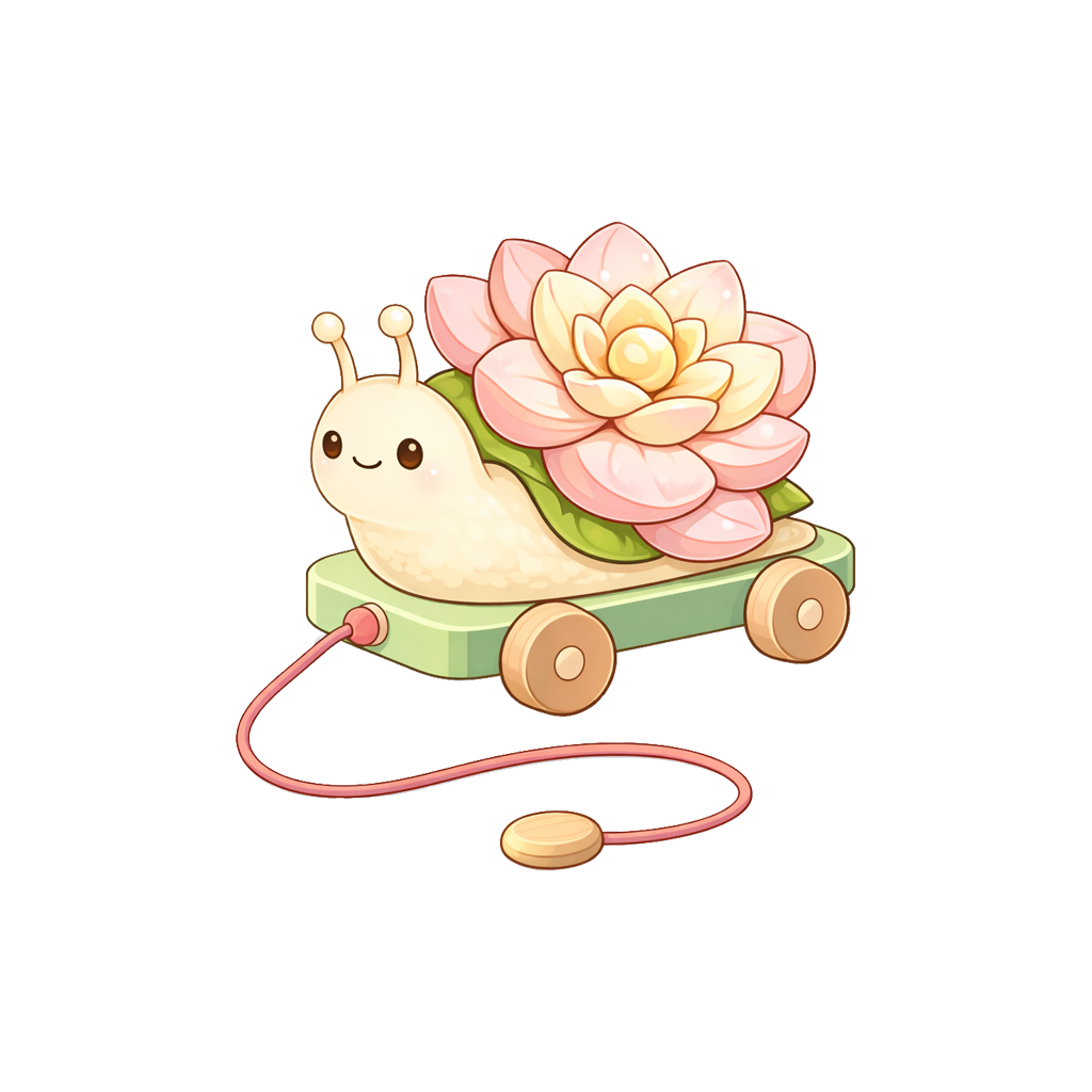 Petal Snail Pull Along