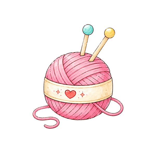 Pink Ball of Yarn