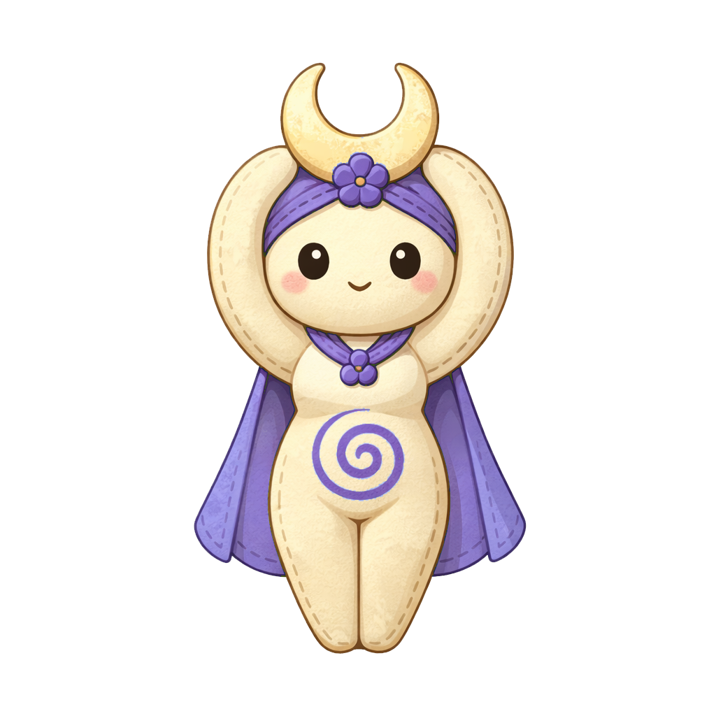 Purple Spiral Goddess Plushie