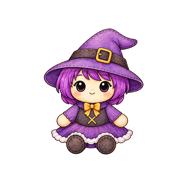 Purple Witch Plushie