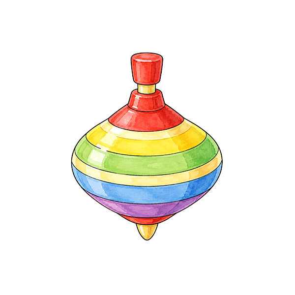 Rainbow Spinning Top