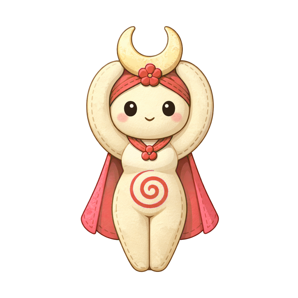 Red Spiral Goddess Plushie