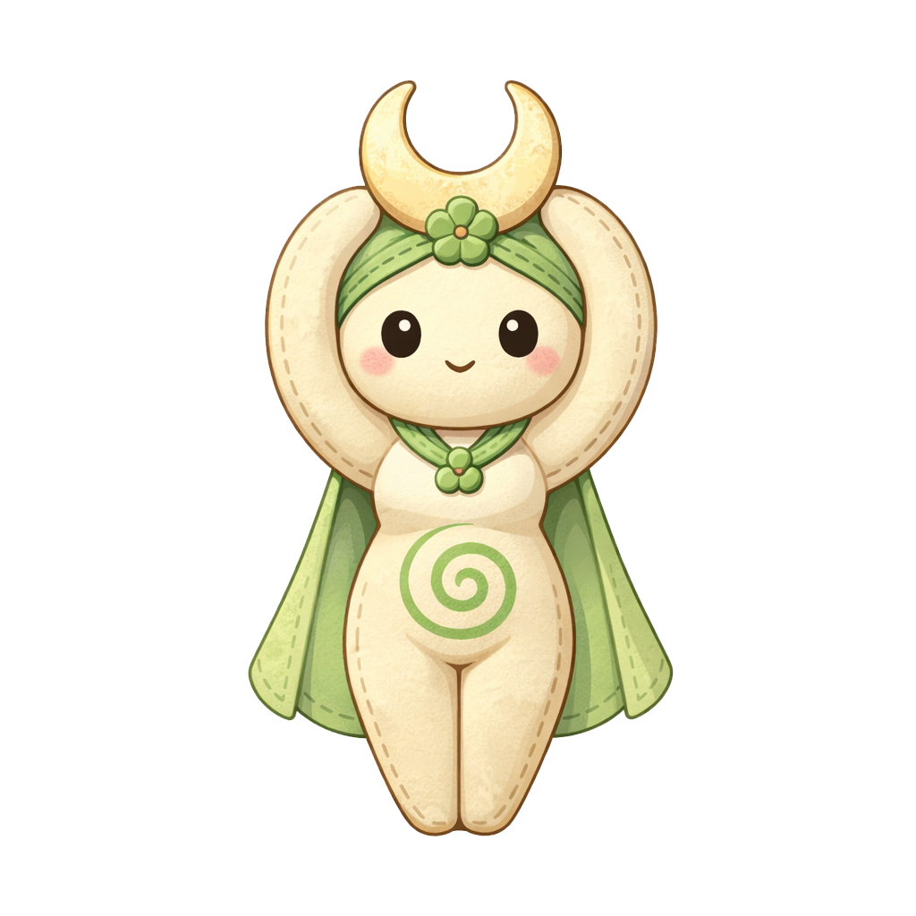 Green Spiral Goddess Plushie
